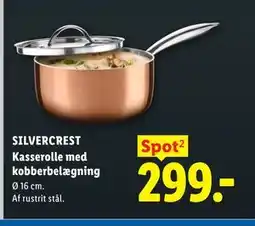 Lidl SILVERCREST Kasserolle med kobberbelægning tilbud