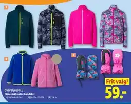 Lidl CRIVIT/LUPILU Fleecejakke eller handsker tilbud