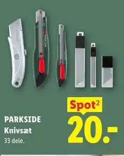 Lidl PARKSIDE Knivsæt tilbud