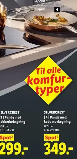 Lidl SILVERCREST Pande med kobberbelægning tilbud