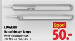 Lidl LIVARNO Batteridreven lampe tilbud