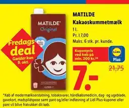 Lidl MATILDE Kakaoskummetmælk, App-pris tilbud