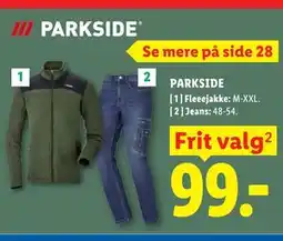 Lidl PARKSIDE Fleeejakke tilbud