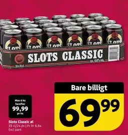 Løvbjerg Slots Classic øl tilbud