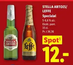 Lidl STELLA ARTOIS/ LEFFE Specialøl tilbud