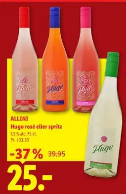 Lidl ALLINI Hugo rosé eller spritz tilbud
