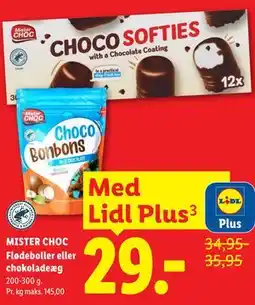 Lidl MISTER CHOC Flødeboller eller chokoladeæg, App-pris tilbud