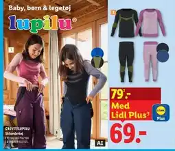 Lidl CRIVIT/LUPILU Skiundertøj tilbud