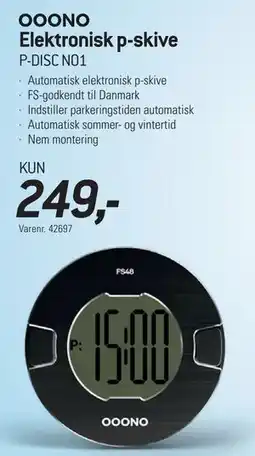 Thansen OOONO Elektronisk p-skive tilbud