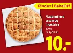 Lidl Fladbrød med sesam og nigellafrø tilbud