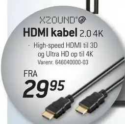 Thansen HDMI kabel 2.0 4K tilbud