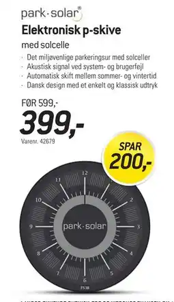 Thansen Elektronisk p-skive tilbud