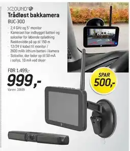 Thansen Trådløst bakkamera tilbud