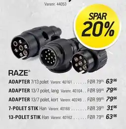 Thansen ADAPTER 7/13 polet tilbud