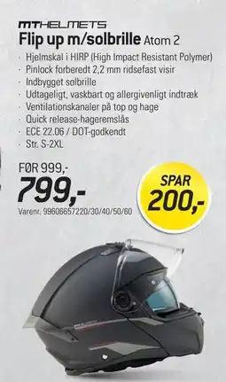 Thansen Flip up m/solbrille tilbud