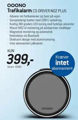 Thansen OOONO Trafikalarm tilbud