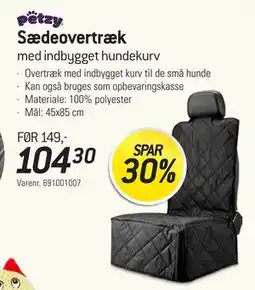 Thansen Sædeovertræk tilbud