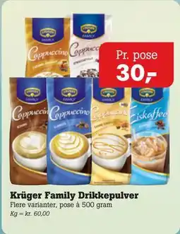 Poetzsch Padborg Krüger Family Drikkepulver tilbud