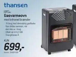 Thansen Gasvarmeovn tilbud