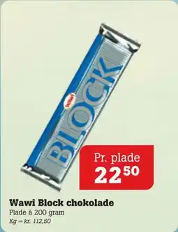 Poetzsch Padborg Wawi Block chokolade tilbud