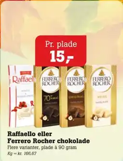 Poetzsch Padborg Raffaello eller Ferrero Rocher chokolade tilbud