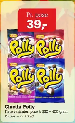 Poetzsch Padborg Cloetta Polly tilbud