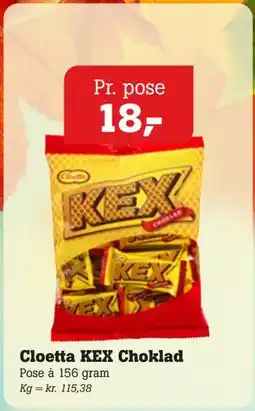 Poetzsch Padborg Cloetta KEX Choklad tilbud