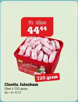 Poetzsch Padborg Cloetta Juleskum tilbud