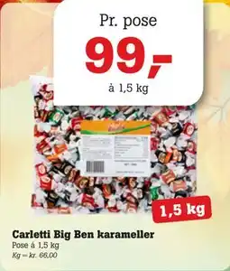 Poetzsch Padborg Carletti Big Ben karameller tilbud