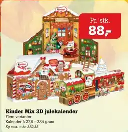 Poetzsch Padborg Kinder Mix 3D julekalender tilbud