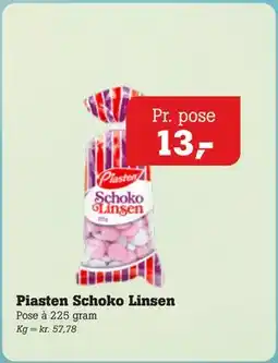 Poetzsch Padborg Piasten Schoko Linsen tilbud