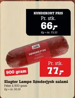 Poetzsch Padborg Slagter Lampe Sønderjysk salami tilbud