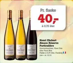 Poetzsch Padborg Henri Ehrhart Alsace Réserve Particulière tilbud