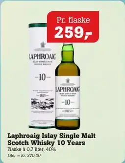 Poetzsch Padborg Laphroaig Islay Single Malt Scotch Whisky 10 Years tilbud