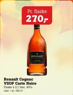 Poetzsch Padborg Renault Cognac VSOP Carte Noire tilbud