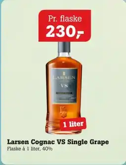 Poetzsch Padborg Larsen Cognac VS Single Grape tilbud