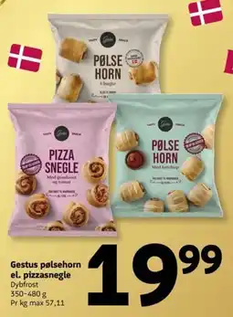 Løvbjerg Gestus pølsehorn el. pizzasnegle tilbud