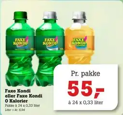 Poetzsch Padborg Faxe Kondi eller Faxe Kondi 0 Kalorier tilbud