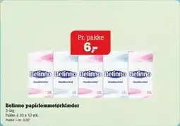 Poetzsch Padborg Belinno papirlommetørklæder 3-lag tilbud