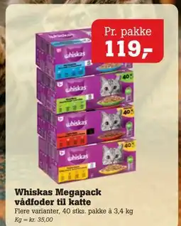 Poetzsch Padborg Whiskas Megapack vådfoder til katte tilbud
