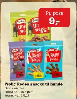 Poetzsch Padborg Frolic Rodeo snacks til hunde tilbud