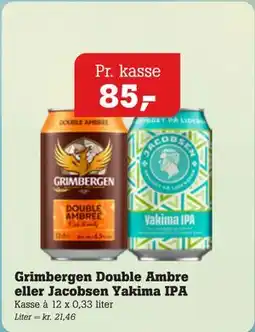 Poetzsch Padborg Grimbergen Double Ambre eller Jacobsen Yakima IPA tilbud