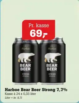 Poetzsch Padborg Harboe Bear Beer Strong 7,7% tilbud