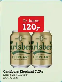 Poetzsch Padborg Carlsberg Elephant 7,2% tilbud