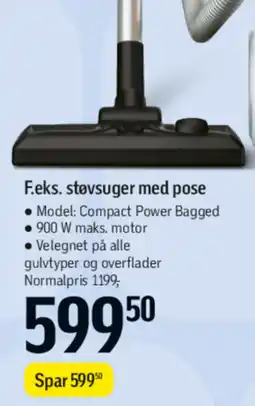 Føtex F.eks. støvsuger med pose tilbud