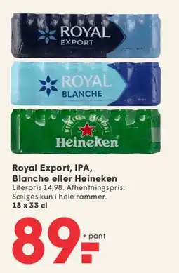 SPAR Royal Export, IPA, Blanche eller Heineken tilbud