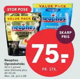 SPAR Neophos Opvasketabs tilbud