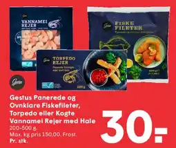 SPAR Gestus Panerede / Ovnsklare Fiskefileter og Vannamei Rejer tilbud