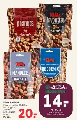 SPAR KiMs Nødder tilbud
