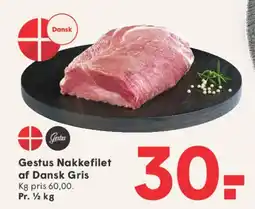 SPAR Gestus Nakkefilet af Dansk Gris tilbud